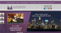 Desktop Screenshot of mathesonlawoffice.com