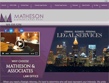 Tablet Screenshot of mathesonlawoffice.com